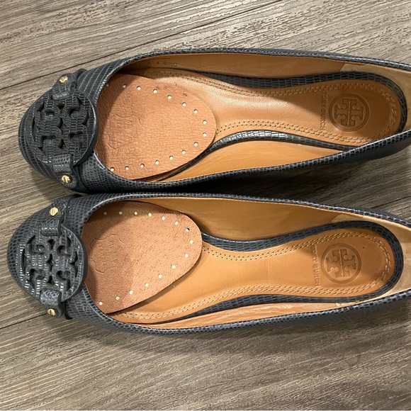 Tory Burch Navy Mini Miller Flats - Picture 6 of 8